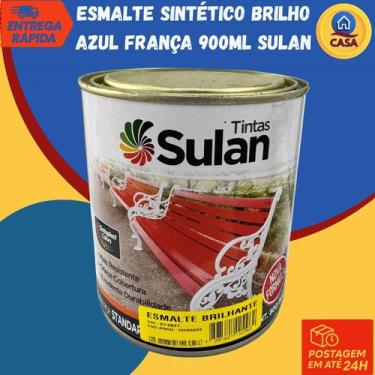 Imagem de Tinta Esmalte Sintético Brilhante Azul França 900ml Sulan Tintas