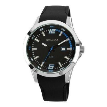 Imagem de Relogio Technos Masculino Esportivo Pulseira De Borracha silicone pret