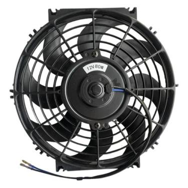 Imagem de Eletroventilador Universal Ar Condicionado 10 Polegadas 12 Volts 80 Wa