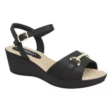 Imagem de Sandália Piccadilly Anabela Feminina 540420, 36, Preto