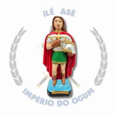 Imagem de Imagem de gesso umbanda 20cm - ogum 7 ondas - Nacional
