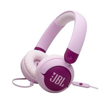 Imagem de Fone De Ouvido Jbl 320 Junior Safe Sound Roxo Infantil P2 Rosa