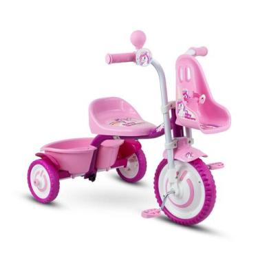 Imagem de Triciclo Motoca Passeio Para Menino Menina Infantil Nathor Cor:Rosa Yo