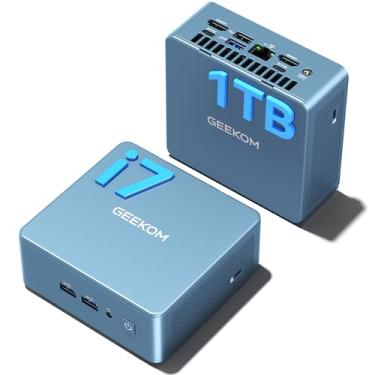 Imagem de GEEKOM Mini PC Mini IT12, 12ª geração Intel i7-12650H NUC12 Mini computadores (10 núcleos, 16 threads) 32GB DDR4/1TB PCIe Gen 4 SSD Windows 11 Pro Desktop PC suporta Wi-Fi 6E/Bluetooth 5.2/USB