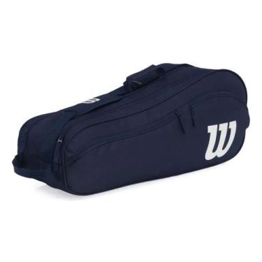 Imagem de Raqueteira Wilson Advantage 6 Pack Navy Cor:Azul, Preto