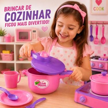 Imagem de Panela Pressão Infantil Cozinha Faz Conta Brinquedo Menina - Cook Hous
