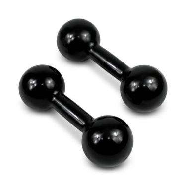 Imagem de Par de Halter 5Kg Emborrachados para Musculação e - Malaysia Collectio