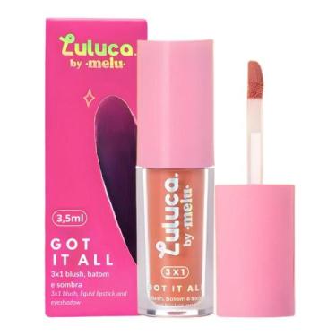 Imagem de Batom, Blush e Sombra 3x1 Luluca By Melu Got It All Get Ready Rr-M1007