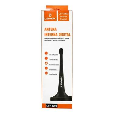 Imagem de Antena Interna Digital LEHMOX LEY2292 TV UHF VHF FM Alta Recepção