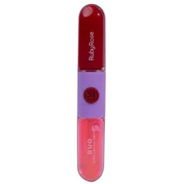 Imagem de Batom E Gloss Liquido Duo Rubyrose - LD12 - LD12 - Ruby Rose, LD12, LD