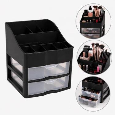 Imagem de Organizador Cosmeticos Gaveteiro Duplo Porta Maquiagem Acessorios 2 Ga