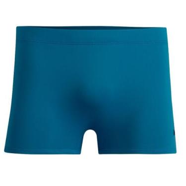 Imagem de Sunga Praia Boxer Lisa Proteção UV50+ Adulto Mash 300.116, Azul diesel