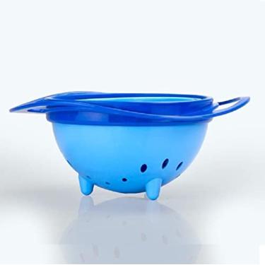 Imagem de Potinho Tigela Prato Mágico Infantil 360° Graus Para Bebês (Azul)