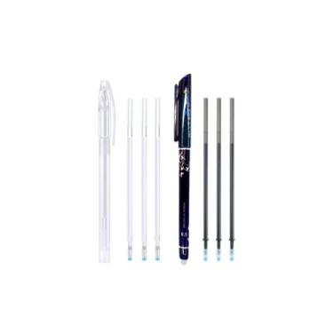 Imagem de Caneta Fantasminha Apaga com Ferro de Passar, Para Molde (1 caneta Branca + 3 REFIL, 1 caneta Preta + 3 REFIL)