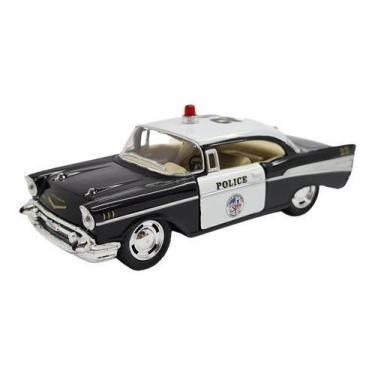 Imagem de Miniatura Chevrolet Belair 1957 Policia Metal 1:40 - Kinsmart