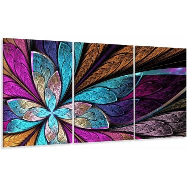 Imagem de Quadros Decorativos Vitral Moderno Mosaico 120x60