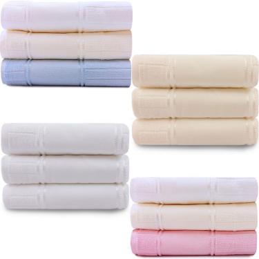 Imagem de Jogo De Toalha 3 Peças Rosto Aveludado Para Bordar - Artesanalle Dohler - Emcompre