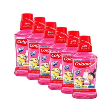 Imagem de Kit 6 Enxaguante Bucal Colgate Plax Kids 250ml	