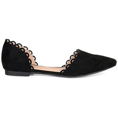 Imagem de Brinley Co. Sapatilha feminina recortada, Preto, 12