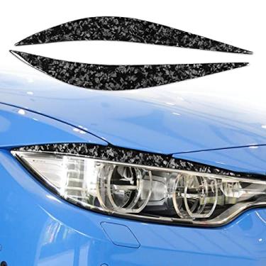 Imagem de FINMOKAL Para 2014-2019 BMW F80 M3 F82 F83 M4 Carbono Forjado Cobertura Da Pálpebra Sobrancelhas