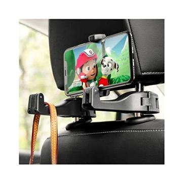 Imagem de Suporte Para Celular Carro Veicular de Celular Banco Traseiro Universal Gancho Pendurar Bolsa