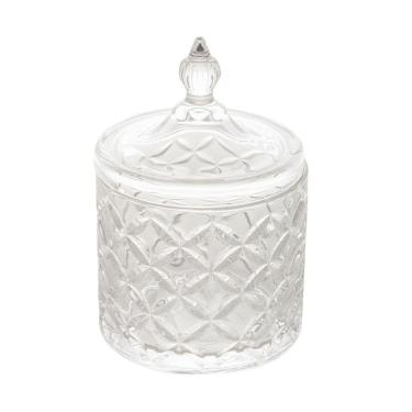 Imagem de Potiche Decorativo de Cristal Lile Transparente 15,5x10cm Lyor