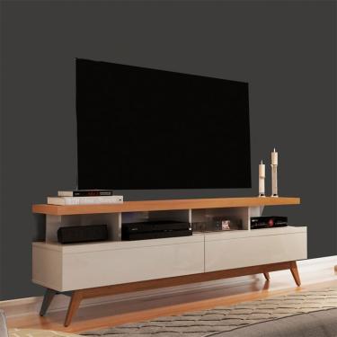 Imagem de Rack Vivare I Off White e Nature 160 cm