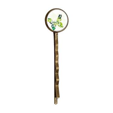 Imagem de Animal Green Butterfly Graffiti Retro Metal Hair Bobby Pin Headwear
