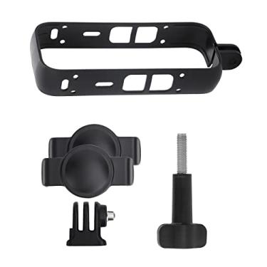 Imagem de MOOKEENONE Moldura de plástico para câmera personalizada, tampa protetora de lente gaiola protetor de tela 1/4 adaptador padrão para Insta360 X3