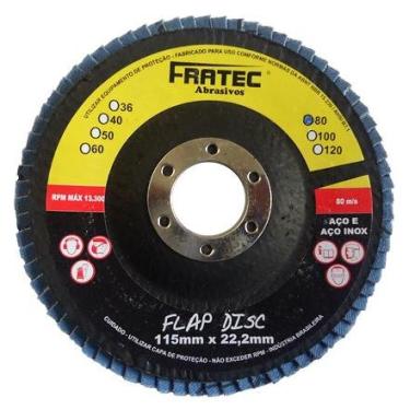 Imagem de Disco De Lixa Flap Disc Fibra Cônica 4.1/2 Fratec Grão 40