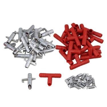 Imagem de Alimentador automático de mamilo Lucky Farm 10 conjuntos + tubo T + mola para coelhos de aves