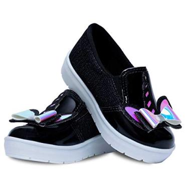 Imagem de Tênis Slip On Infantil Menina 11.43 (22, Preto)