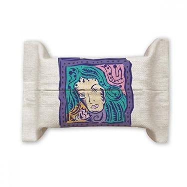 Imagem de Bolsa de linho de algodão com gravação da Constellation Virgem México Cultura