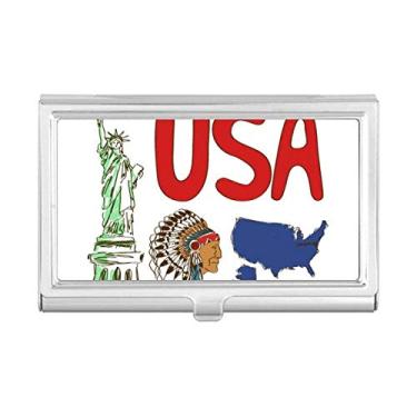 Imagem de Carteira de bolso com estampa de marco americano com símbolo nacional