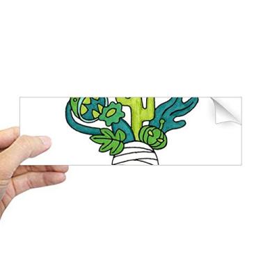 Imagem de DIYthinker Horus Botany Múmia Planta Cacto Adesivo para Para-Choque Retangular Notebook Janela Decalque