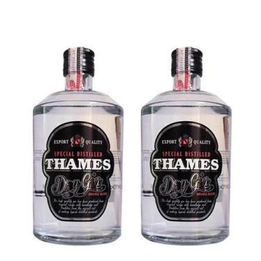 Imagem de Kit Gin London Dry Thames Italcoral 700 Ml Com 2 Un.