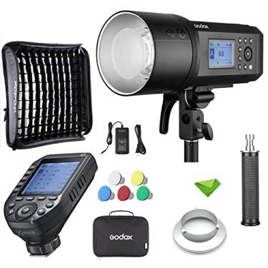 Imagem de Godox AD600Pro 600Ws TTL Flash com Godox XProII-N Gatilho para Nikonw/Godox 60 * 60cm Softbox 2.4G 1/8000s 2600mAh Bateria 360 Flashes de Potência Total, 0.01-0.9s Reciclar Flash