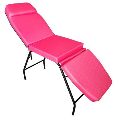 Imagem de Maca 3 Posições Reclinável Estética Pink Estr Preta For-ty