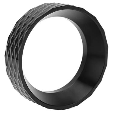 Imagem de Dosagem de café compatível com filtro Portafilter de 58 mm evita derramamento de dosagem para home office funil dosador de 58 mm, liga de alumínio para escritório doméstico (preto)