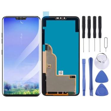 Imagem de YUNCHAO Acessórios telefônicos Tela LCD original para LG V40 ThinQ com conjunto completo do digitalizador (preto) Substituição do telefone celular