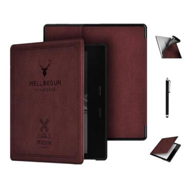 Imagem de Capa para Kindle Oasis de 7 polegadas 10ª geração, versão 2019 e 9ª geração, versão 2017 - capa de TPU à prova d'água e à prova de arranhões, à prova de quedas e durável