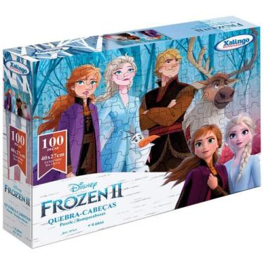 Imagem de Quebra Cabeças De Madeira 100 Peças Frozen 2 Disney Xalingo