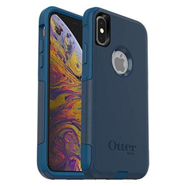 Imagem de OtterBox Capa da série Commuter para iPhone Xs e iPhone X - Embalagem sem frustração - BESPOKE WAY (BLAZER BLAZER BLAZER BLUE/STORMY SEAS BLUE)