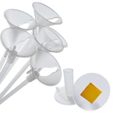 Imagem de Kit 20 Pega Balão Vareta Bexiga Haste Canudo Palito Centro Mesa Transparente 33cm + 20 Base de Mesa Adesivo