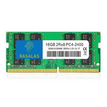 Imagem de RASALAS 16GB 2RX8 DDR4 2400MHz (DDR4-2400) PC4-19200 (PC4-2400T) Non-ECC Unbuffered 1.2V CL17 2Rx8 Single Rank 260 Pin SO-DIMM Módulo de memória RAM 1X16GB