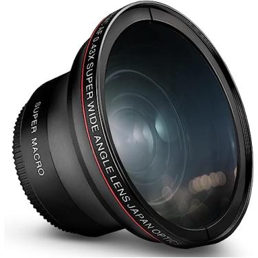 Imagem de Lente grande angular HD profissional de 58 mm 0,43x Extreme Photo (com porção macro) para câmeras Canon EOS 70D 77D 80D 90D Rebel T8i T7 T7i T6i T6s T6 SL2 SL3 DSLR