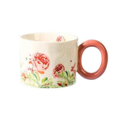 Imagem de RYZGOJV Canecas de café, caneca de porcelana grande, caneca de chá de cerâmica com alça para homens e mulheres 420ML-L01