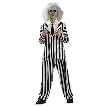 Imagem de Rubie's Costume Co Fantasia masculina Beetlejuice para adolescentes, Multi, Teen