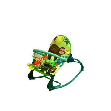 Imagem de Cadeira Musical Vibratória e Balanço New Rocker Color Baby verde