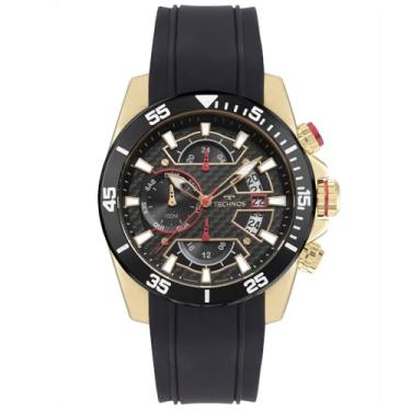 Imagem de TECHNOS MASCULINO ANALÓGICO TS CARBON PRETO/DOURADO JP15AA/0P